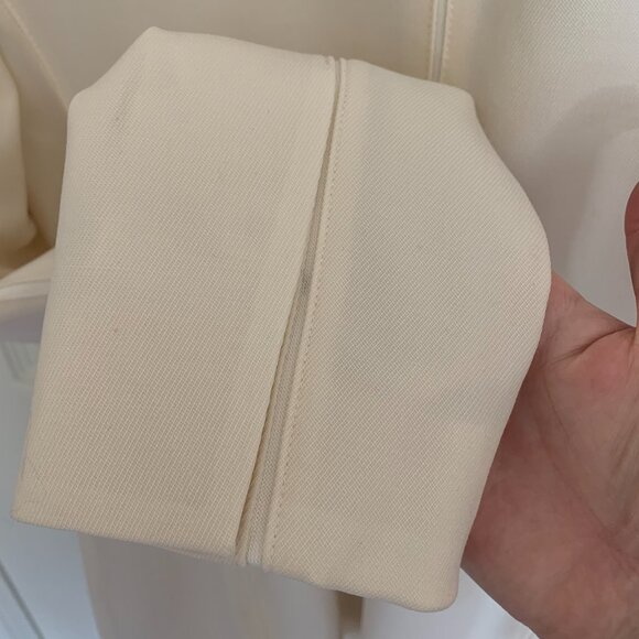 M.M. LaFleur Women's Bennett 1.0 Blazer Jacket, Wool Twill, Ivory, size 2 NWT - Picture 8 of 11